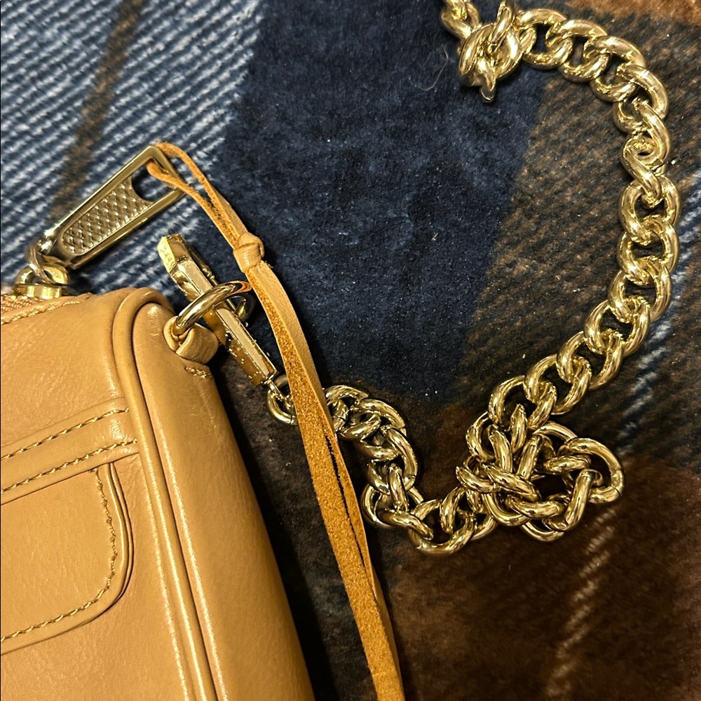 Rebecca Minkoff Camel Leather Crossbody Bag - Picture 2 of 14